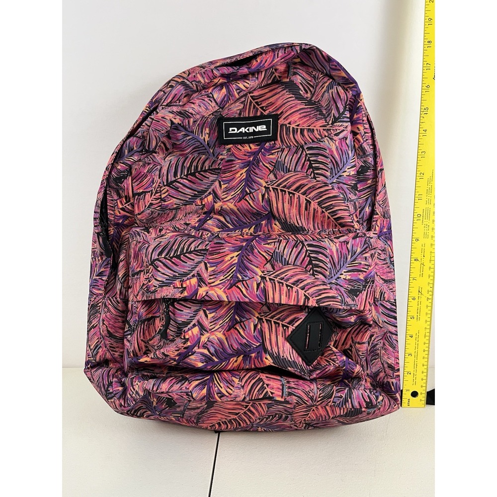 Dakine Backpack Leaf Print Red/pink Hike School Bag
